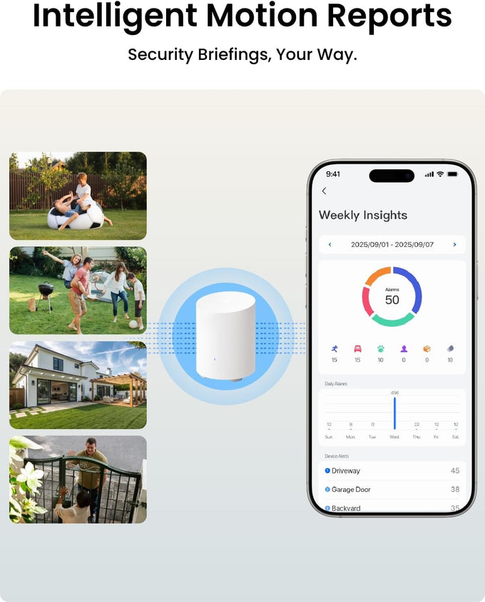 REOLINK 3K Security Cameras Wireless Outdoor WiFi 6 AI Detection, 4 Cam Kit