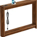 FAVOOSTY 39.4" Sofa Table Behind Couch, Narrow Console Table, Rustic Brown
