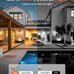 2K Security Cameras 4 Pack, Home Cameras Indoor/Outdoor for Baby/Pet