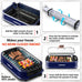 Smokeless Grill, CUSIMAX Electric Indoor Grill Griddle Portable Korean BBQ