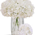 80 PCS White Hydrangea Artificial Flowers, Ivory Silk Full Flowers Heads with Stems for Wedding Centerpieces, Home, Garden, Baby Shower, Party Decoration