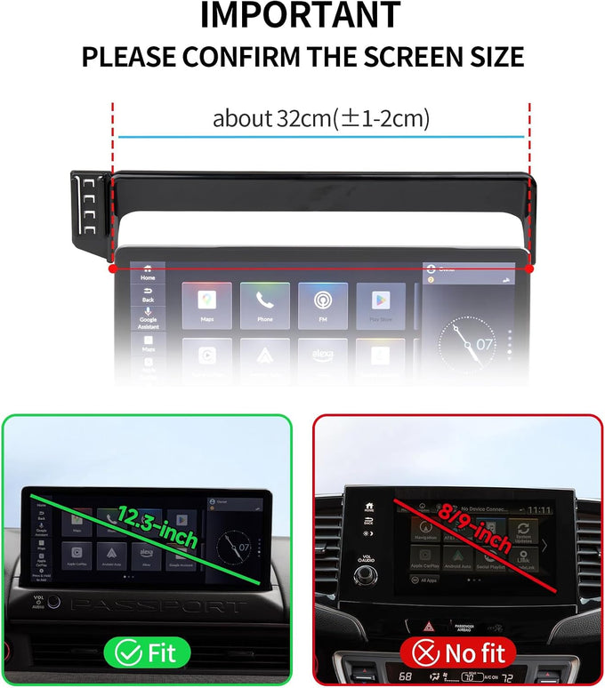 Wireless Charger Car Phone Holder for 2026 Honda Passport/Pilot 12.3 Screen