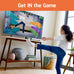 LeapFrog LeapMove Active Learning Video Game System for children aged 4-7 years. This interactive system features 25 preloaded games and adventures, exploring math, spelling, and phonics through movement across three learning levels.