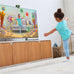 LeapFrog LeapMove Active Learning Video Game System for children aged 4-7 years. This interactive system features 25 preloaded games and adventures, exploring math, spelling, and phonics through movement across three learning levels.