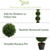 Nearly Natural 36 in Artificial Triple Ball Boxwood Topiary Tree with Pot