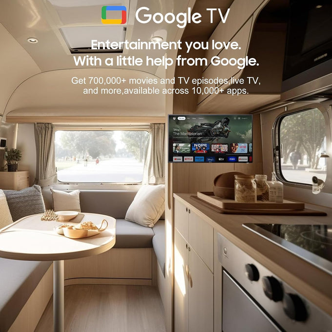 SYLVOX 40 inch RV TV, 12V TV for RV Camper, 1080P Smart TVs Flat Screen
