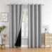 ChrisDowa 100% Blackout Curtains for Bedroom 108 Inches Long 2 Panels Set