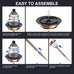 XMCOSY+ Solar Pathway Lights Outdoor, 6 Pack Solar Light Outdoor Waterproof