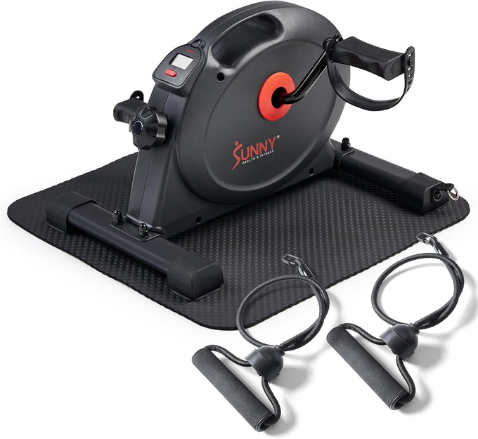 Sunny Health & Fitness Smart Mini Cycle, Under Desk Pedal Arm/Leg Exerciser