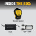 DEWALT Mini Wearable Bluetooth Speaker, Clip-On Jobsite Pro (Yellow)