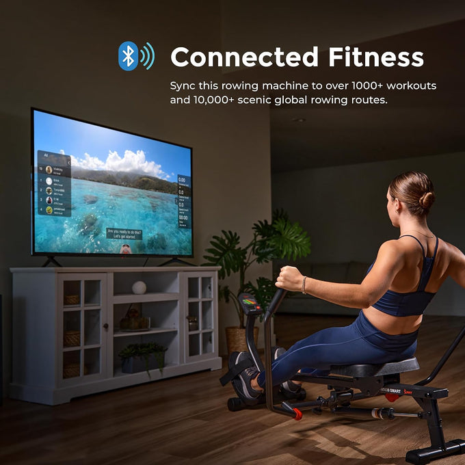 Sunny Health & Fitness Smart Full Motion Rower