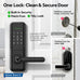 Nyboer Smart Keypad Door Lock with Handle for Front Door