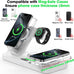 Dual Phone Foldable Wireless Charging Station for Apple, Couple&Family Use