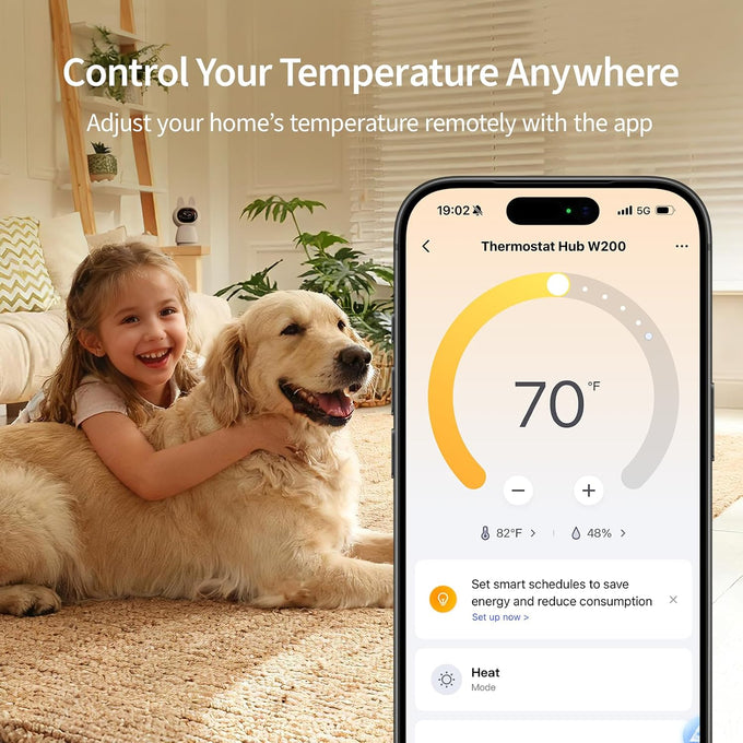 Aqara Smart Thermostat W200 with Apple Adaptive Temperature