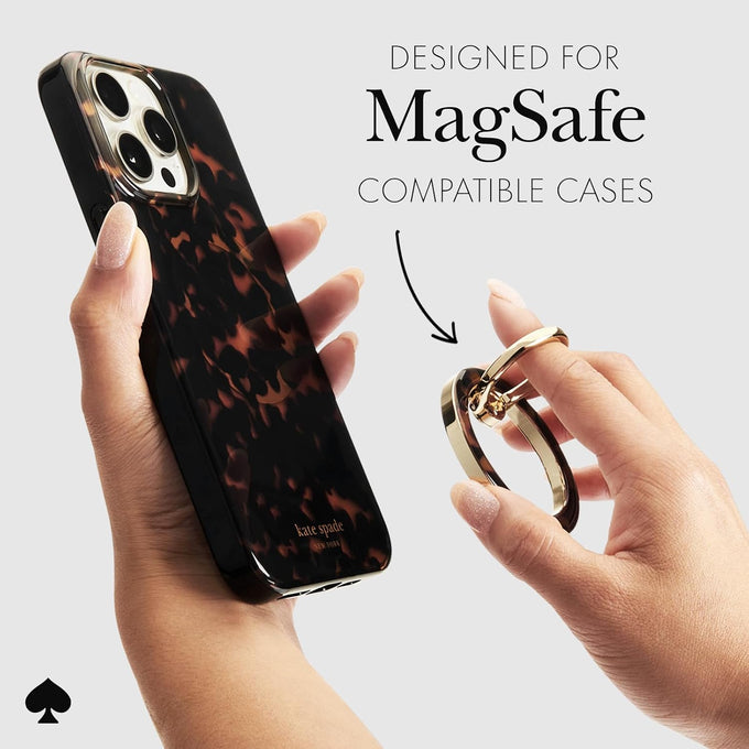 kate spade new york Magnetic Phone Ring Grip with Stand - Tortoiseshell