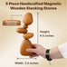 Cairn Sculpture – Magnetic Wood Art for Desk, Office & Indoor Decor
