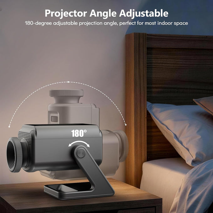 Rossetta 3D Projector with 60 Scenes, Galaxy Star Projector for Room Decor