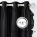 PONY DANCE 100% Blackout Black Curtains for Bedroom, W 52 x L96, 2 Panels