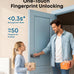 eufy Security Smart Lock FamiLock C32 4-Pack, Fingerprint Lock with Handle