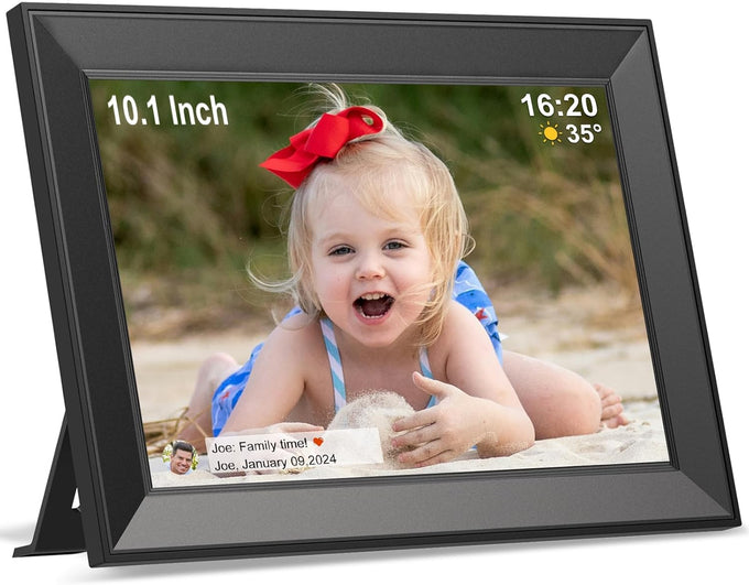 Digital Picture Frame,10.1Inch WiFi Digital Photo Frame smart Easy Setup
