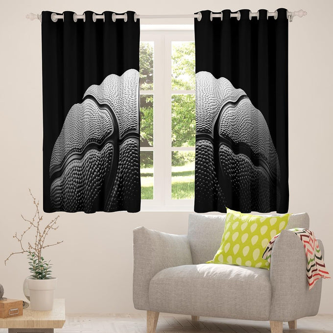 jejeloiu Basketball Gaming Sports Curtains Window Room Decor 52 x 84 Inch