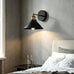 Black & Gold Industrial Wall Sconce, Vintage Farmhouse Lamp