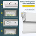 Motorized Blinds No Drill Automatic Blinds for Windows Cordless Roller Shades Electric Blinds with Remote Control Smart Blinds (White, 34.5 x 72)