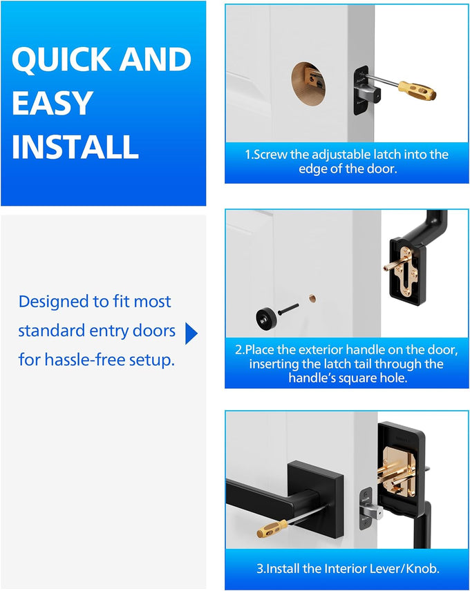 Philips Wi-Fi Smart Deadbolt with 2 Handles, Front Lock Set with Gateway