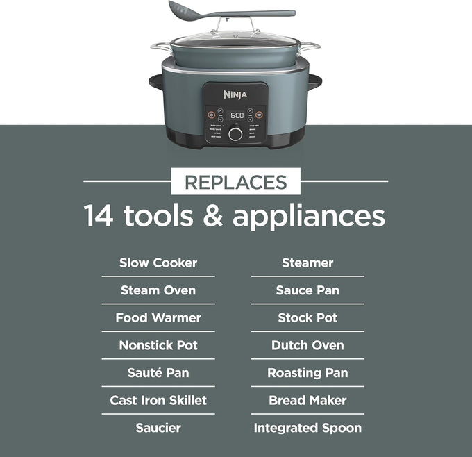 Ninja® PossibleCooker™ PRO 8-in-1, 8.5-qt, Sea Salt Gray, MC1001