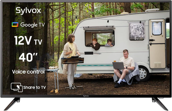 SYLVOX 40 inch RV TV, 12V TV for RV Camper, 1080P Smart TVs Flat Screen