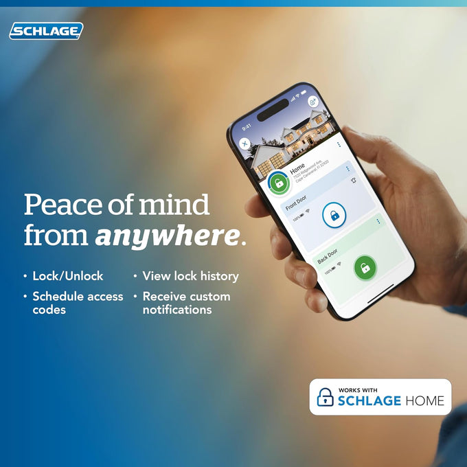 Schlage Arrive Smart WiFi Deadbolt Lock with Remsen Trim, Satin Nickel