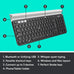 Logitech K780 Multi-Device Wireless Keyboard with Built-in Cradle, Speckles