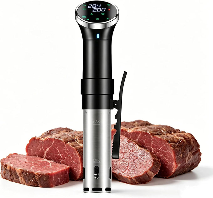 1100W Immersion Circulator Sous Vide Machine, Wifi Enabled Precision Cooker with App Control for Restaurant-Style Steak, Tender Meat & More