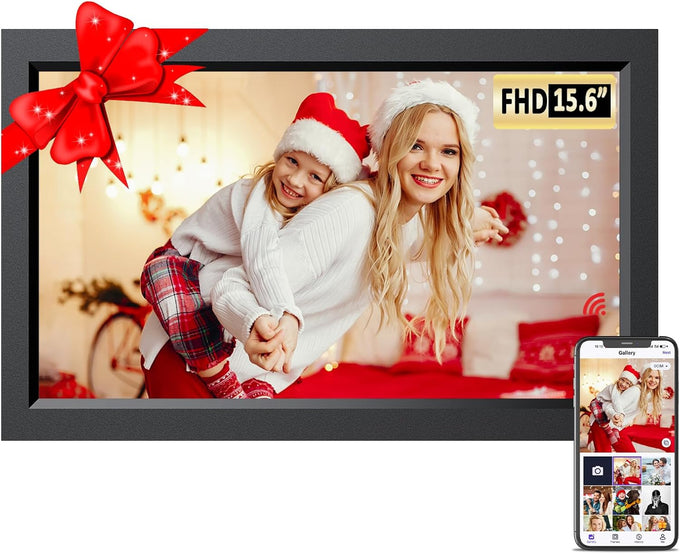 SAMMIX Digital Picture Frame 10.1 Inch WiFi Digital Photo Frame Electronic, IPS Touch Screen, 16GB, Tabletop&Wall-Mounted, Share Photos and Video with Uhale App, Birthday Gifts for Mom Women