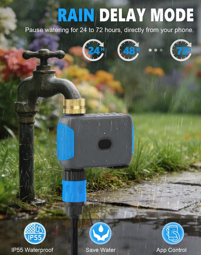 WiFi Sprinkler Timer, Smart Bluetooth Hose Timers