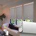 Motorized Automatic Cordless Roller Shades - Electric Blinds with Remote Control, Smart Blinds (Grey, 34 x 72)