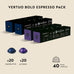 Nespresso Vertuo, Espresso, Bold Variety Pack, Mixed Roast, 40-Count Pods