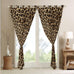 Feelyou Kids Leopard Print Window Curtains, Cowhide Blackout Curtains Boys Girls Brown Cow Fur Darkening Drapes for Bedroom Animal Living Room Window Treatments (2 Panels, 52 x 96 Inch)