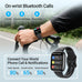 Fitpolo Smart Watch, 1.85" AMOLED Fitness Tracker with Bluetooth Call, Heart Rate/Sleep/SPO₂ Monitor, 100+ Sports Modes, 3ATM Waterproof Smartwatch for Android/iPhone/Samsung, Includes 2 Bands