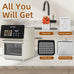 10L Black Air fryer Oven & Multifunctional Digital Rotisserie