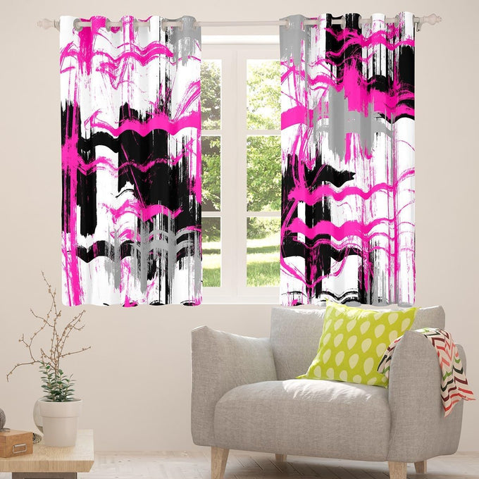 Feelyou Rose Abstract Art Curtains Living Room 2 Panels 52 x 84 Inch Kids