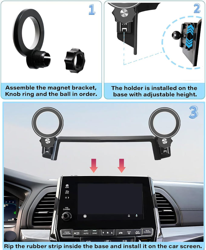 Car Phone Holder for Honda Odyssey 2018-2024 8-inch Screen Accessories