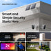 aosu 2K Solar Security Cameras Wireless Outdoor System, 4-Cam-Kit