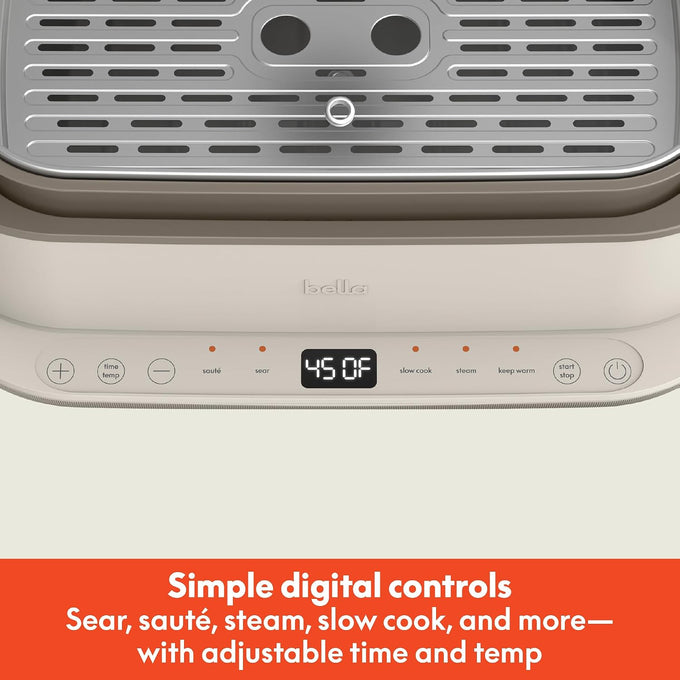 bella Multi 4-in-1 6qt MultiCooker, Oatmilk