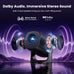 HAPPRUN Roku TV Smart Mini Projector with WiFi and Bluetooth for Portable