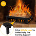 Fireplace Grate 20 Inch with Back Plate, Wood Stove Log Holder