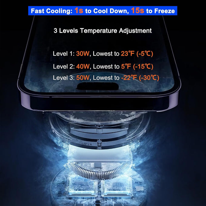 Phone Cooler for Gaming, Magnetic Cell Phone Cooler for iPhone Cooling