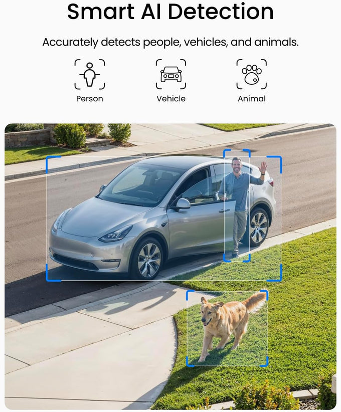 REOLINK 3K Security Cameras Wireless Outdoor WiFi 6 AI Detection, 4 Cam Kit