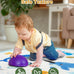 TINYHARBO Premium Foam Baby Play Mat 71x59, 4 Developmental Zones Play Mat with Removable & Machine Washable Cover, Extra Thick Padding Playpen Mat, Easy to Clean for Infants, Toddlers & Babies