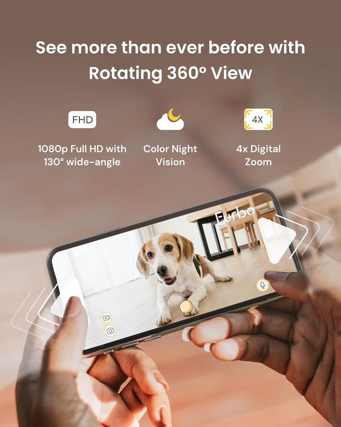 Furbo 360° Dog Camera [Core Features, No Ongoing Cost]